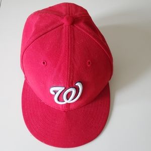 Washington Nationals Red Cap, Size 6 5/8